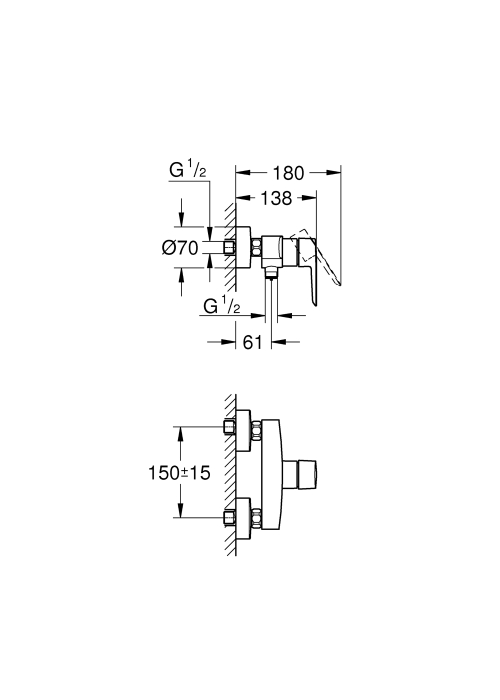 Смеситель для душа Grohe QuickFix Start 322792432