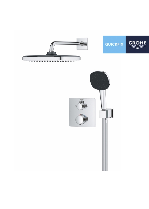 Душова система прихованого монтажу термостатична Grohe QuickFix Precision Grohtherm Cube 34882000