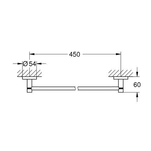 Тримач для рушників Grohe QuickFix Start 41197000