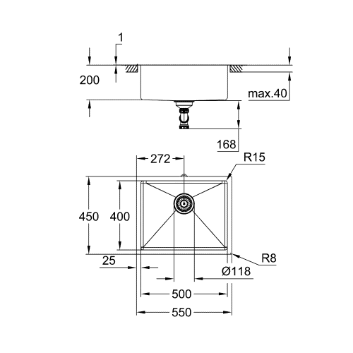 Набір для кухні Grohe мийка 31574GN1 + зміш. 30274GN0 + дозатор 40535GN0, прохолодний схід сонця