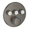 Душевая система скрытого монтажа с изливом Grohe Grohtherm SmartControl KIT34862AL0UA Графит матовый