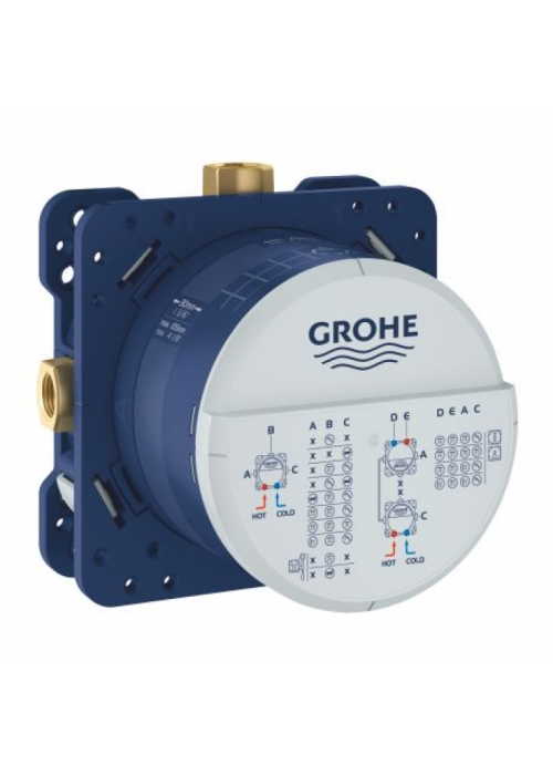 Душова система прихованого монтажу з виливом Grohe Grohtherm SmartControl KIT34862AL0UA Графит матовий