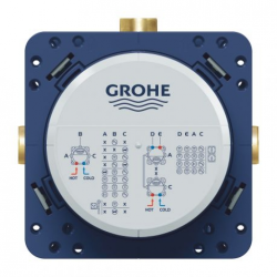 Душова система прихованого монтажу з виливом Grohe Grohtherm SmartControl KIT34862AL0UA Графит матовий