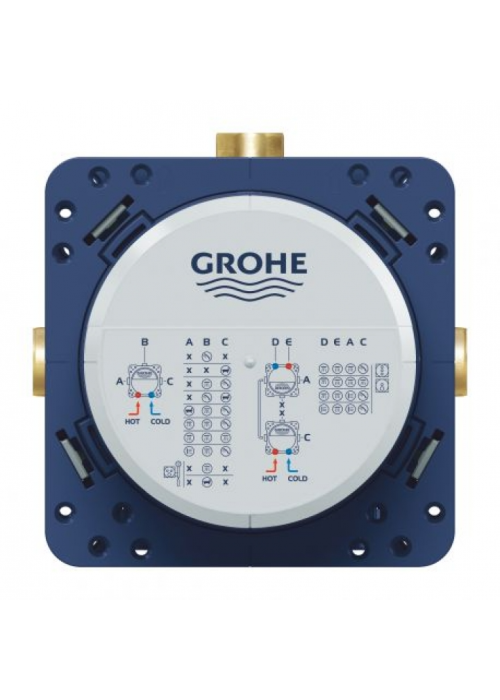 Душова система прихованого монтажу з виливом Grohe Grohtherm SmartControl KIT34862AL0UA Графит матовий