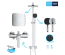 Душова система термостатична Grohe QuickFix Vitalio Comfort System 250 26985001 з набором аксесуарів BF40961SC