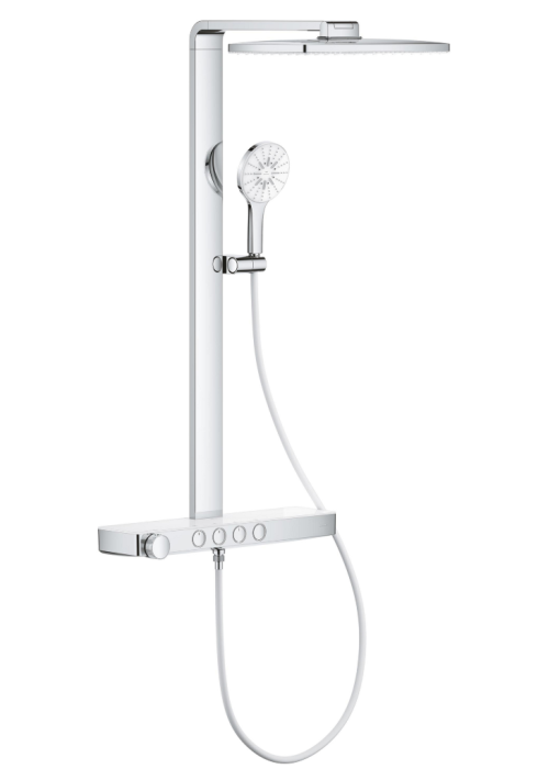 Душова система GROHE SPA Rainshower Aqua Pure з термостатом для настінного монтажу, хром (1009620000)
