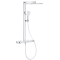 Душевая система GROHE SPA Rainshower Aqua Pure с термостатом для настенного монтажа, хром (1009620000)