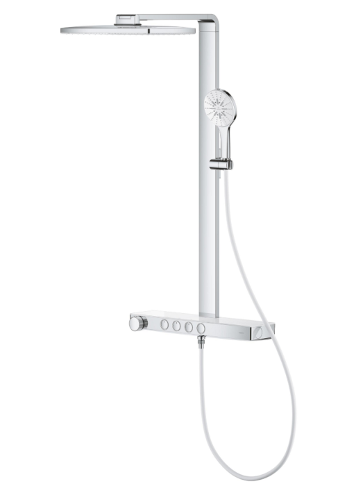 Душова система GROHE SPA Rainshower Aqua Pure з термостатом для настінного монтажу, хром (1009620000)