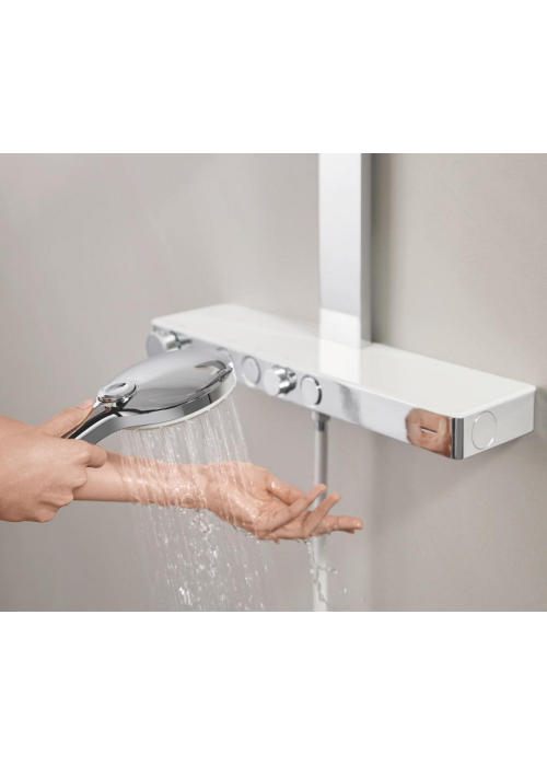 Душова система GROHE SPA Rainshower Aqua Pure з термостатом для настінного монтажу, хром (1009620000)