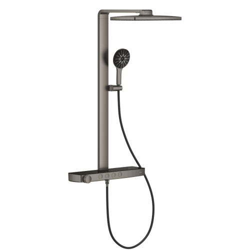 Душова система GROHE SPA Rainshower Aqua Pure з термостатом для настінного монтажу, Графіт Матовий (100962AL00)