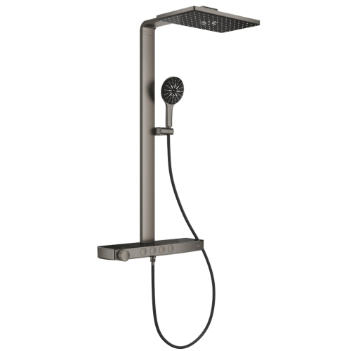 Душова система GROHE SPA Rainshower Aqua Pure з термостатом для настінного монтажу, Графіт Матовий (100962AL00)