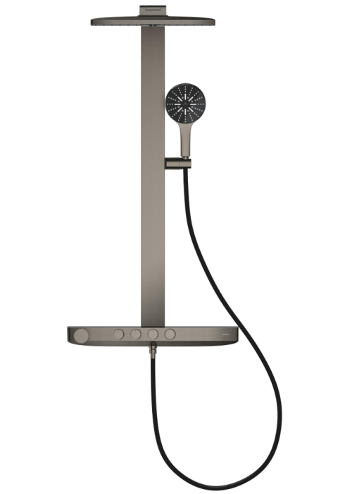 Душова система GROHE SPA Rainshower Aqua Pure з термостатом для настінного монтажу, Графіт Матовий (100962AL00)