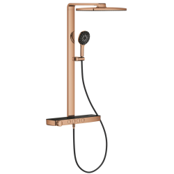 Душова система GROHE SPA Rainshower Aqua Pure з термостатом для настінного монтажу, Мідь (100962DA00)