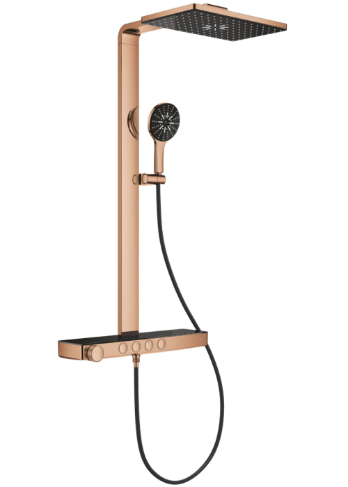 Душова система GROHE SPA Rainshower Aqua Pure з термостатом для настінного монтажу, Мідь (100962DA00)