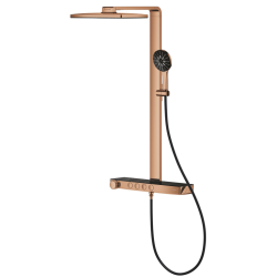 Душова система GROHE SPA Rainshower Aqua Pure з термостатом для настінного монтажу, Мідь (100962DA00)