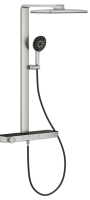 Душевая система GROHE SPA Rainshower Aqua Pure с термостатом для настенного монтажа, Суперсталь (100962DC00)