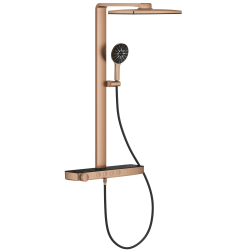 Душова система GROHE SPA Rainshower Aqua Pure з термостатом для настінного монтажу, Мідь Матова (100962DL00)
