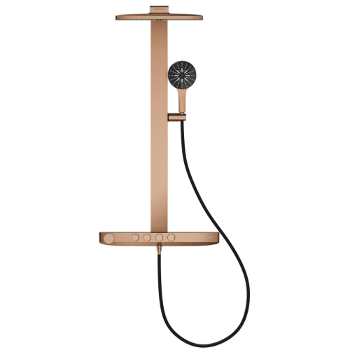 Душова система GROHE SPA Rainshower Aqua Pure з термостатом для настінного монтажу, Мідь Матова (100962DL00)