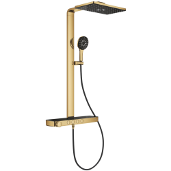 Душова система GROHE SPA Rainshower Aqua Pure з термостатом для настінного монтажу, золото матове (100962GL00)