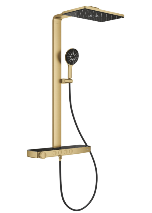 Душова система GROHE SPA Rainshower Aqua Pure з термостатом для настінного монтажу, золото матове (100962GN00)