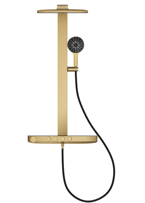 Душова система GROHE SPA Rainshower Aqua Pure з термостатом для настінного монтажу, золото матове (100962GN00)