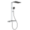 Душевая система GROHE SPA Rainshower Aqua Pure с термостатом для настенного монтажа, хром/черный (100962KI00)