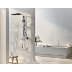 Душова система GROHE SPA Rainshower Aqua Pure з термостатом для настінного монтажу, хром/чорний (100962KI00)