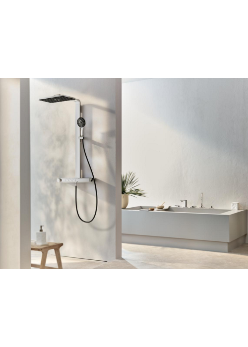 Душова система GROHE SPA Rainshower Aqua Pure з термостатом для настінного монтажу, хром/чорний (100962KI00)
