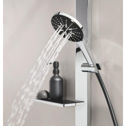 Душова система GROHE SPA Rainshower Aqua Pure з термостатом для настінного монтажу, хром/чорний (100962KI00)