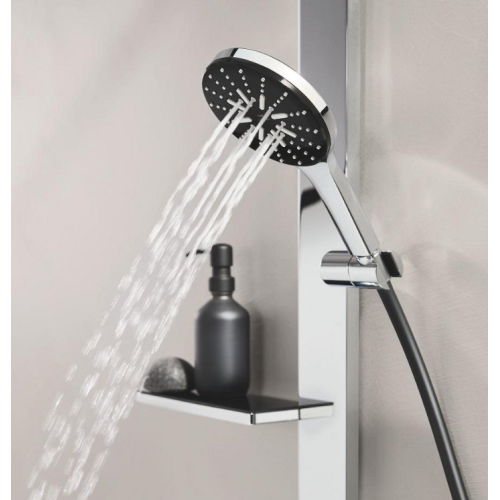 Душова система GROHE SPA Rainshower Aqua Pure з термостатом для настінного монтажу, хром/чорний (100962KI00)