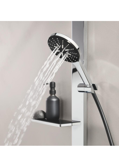 Душова система GROHE SPA Rainshower Aqua Pure з термостатом для настінного монтажу, хром/чорний (100962KI00)