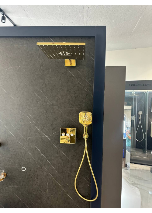 Душева система прихованого монтажу Grohe SmartActive 310 Cube, Grohtherm SmartControl 34864GL0 Золото