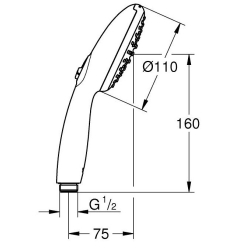 Ручной  душ  GROHE New Tempesta 110,  26161003