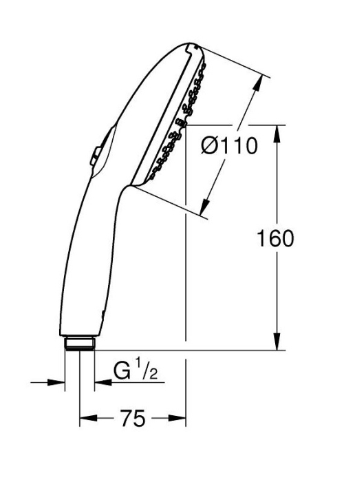 Ручной  душ  GROHE New Tempesta 110,  26161003