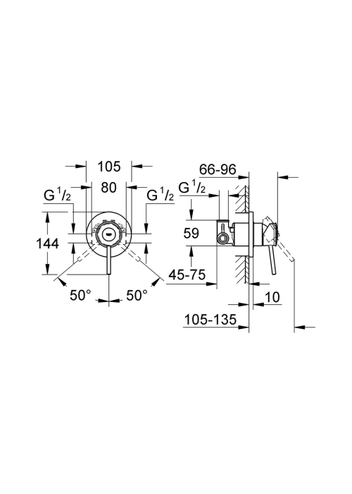 Набір гігієнічного душа GROHE BauClassic UA11104802