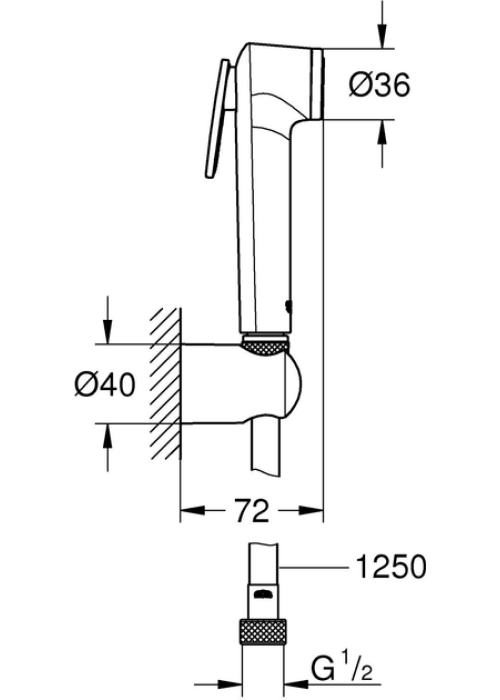 Комплект гигиенического душа Grohe Essence + Tempesta-F UA111197000