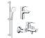 Комплект смесителей для ванной комнаты 3 в 1 Grohe BauLoop New UA123214S1