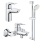 Комплект смесителей GROHE BauLoop UA123214S0 (23337001 + 32815001 + 27598001)