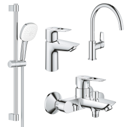 Комплект змішувачів з кухонним змішувачем GROHE Bau Loop 4 в 1 UA123225K3