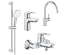 Комплект змішувачів з кухонним змішувачем GROHE Bau Loop 4 в 1 UA123225K3