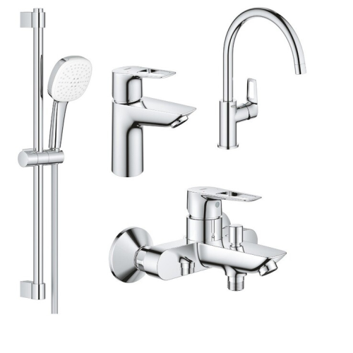 Комплект змішувачів з кухонним змішувачем GROHE Bau Loop 4 в 1 UA123225K3