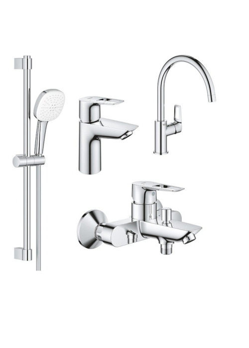 Комплект змішувачів з кухонним змішувачем GROHE Bau Loop 4 в 1 UA123225K3