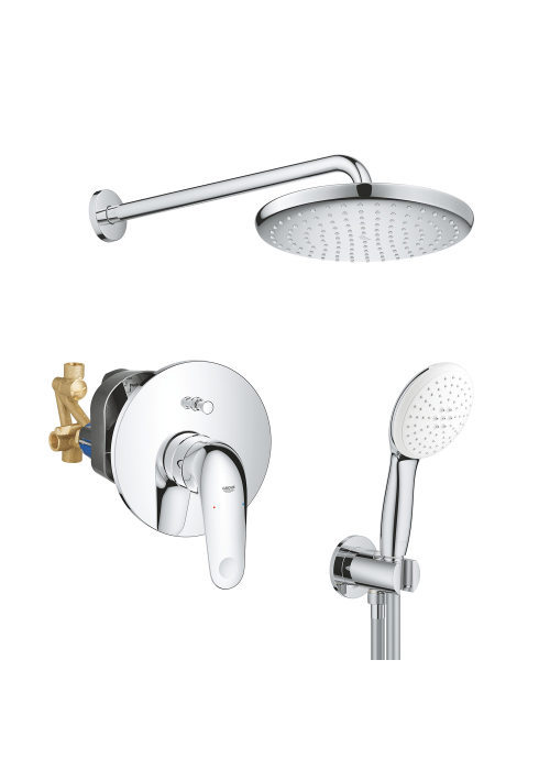 Душова система прихованого монтажу зі змішувачем Grohe Euroeco з Tempesta 250 UA2939200L