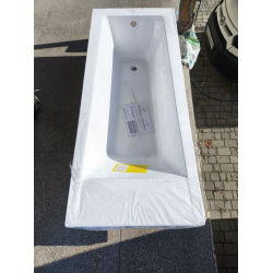 Чеська ванна прямокутна акрилова HES INDIGO 170x70 CZ з ніжками HIN17070W