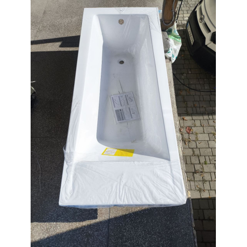 Чеська ванна прямокутна акрилова HES INDIGO 170x70 CZ з ніжками HIN17070W