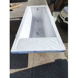 Чеська ванна прямокутна акрилова HES INDIGO 170x70 CZ з ніжками HIN17070W