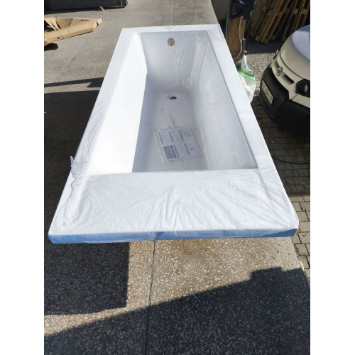 Чеська ванна прямокутна акрилова HES INDIGO 170x70 CZ з ніжками HIN17070W