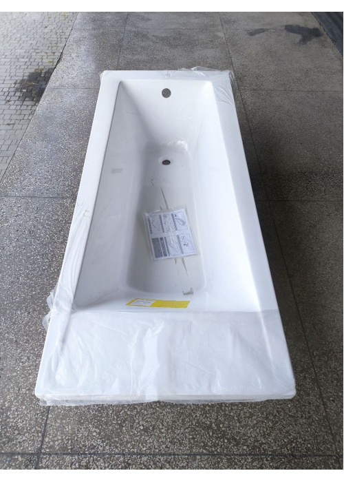 Чешская ванная прямоугольная акриловая HES INDIGO 170x70 CZ с ножками HIN17070W (Повреждены два угла на стороне перелива)