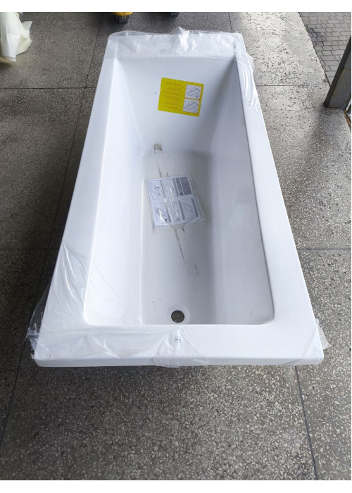 Чешская ванная прямоугольная акриловая HES INDIGO 170x70 CZ с ножками HIN17070W (Повреждены два угла на стороне перелива)
