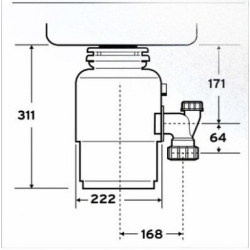 Подрібнювач харчових відходів IN-SINK-ERATOR Evolution 150